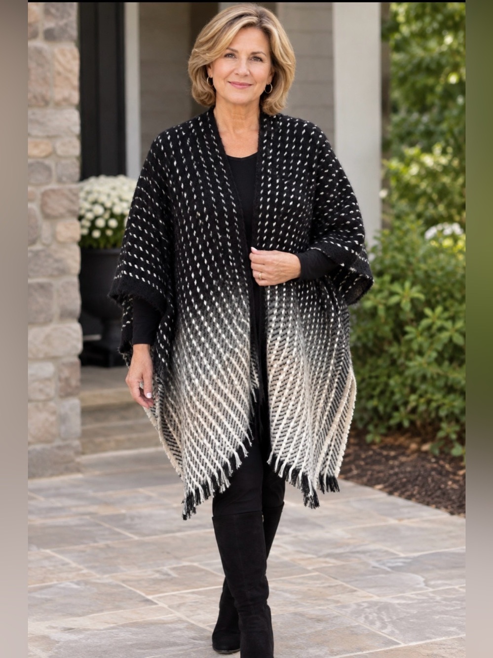 NWT Vince Camuto knit poncho